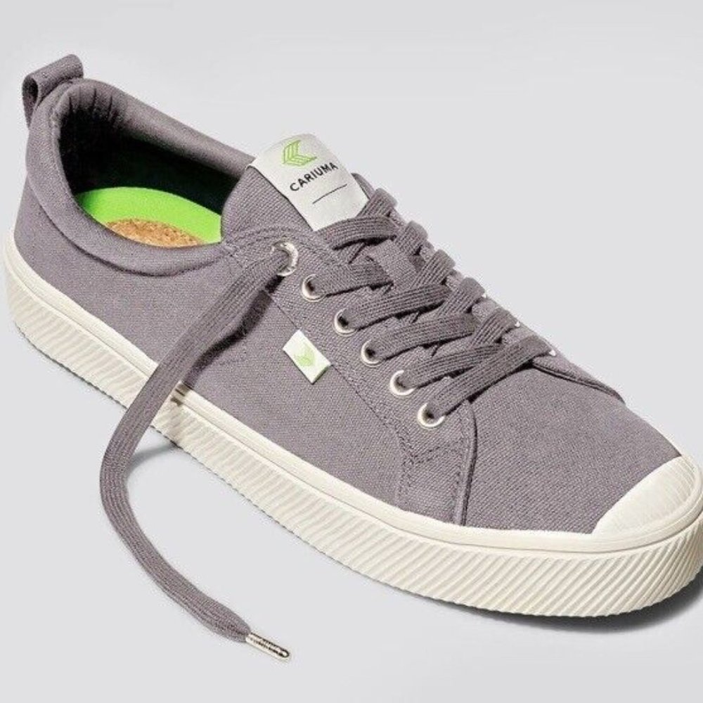 Cariuma | Oca Low Mystic Grey Canvas Sneakers